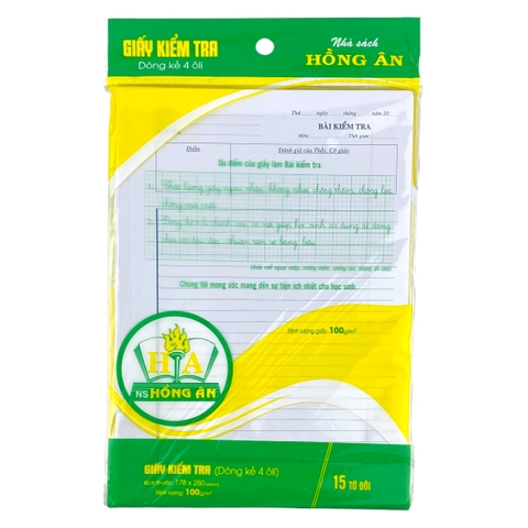 Giấy kiểm tra HA 100gsm 4 ly ngang 15 tờ (15)