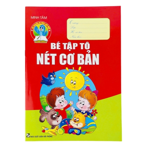 Bé tập tô nét cơ bản