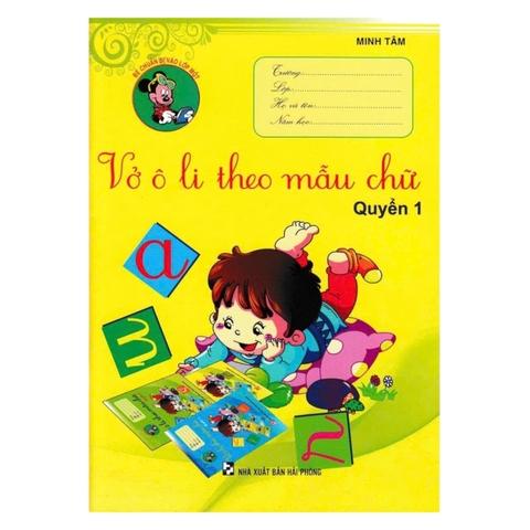 Vở ô li theo mẫu chữ Quyển 1