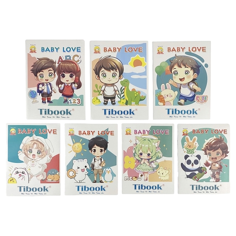 Tập TT Baby Love 96 trang 100gsm 4 ô ly (10/120)