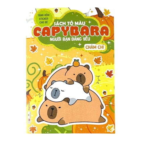 Chăm chỉ - Sách  tô màu Capybara người bạn đáng yêu