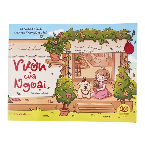 Sách tô màu chữa lành: Vườn của ngoại