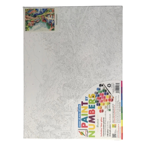 Tranh tô màu số hoá Colormate Hometown HT-A3 30x40cm