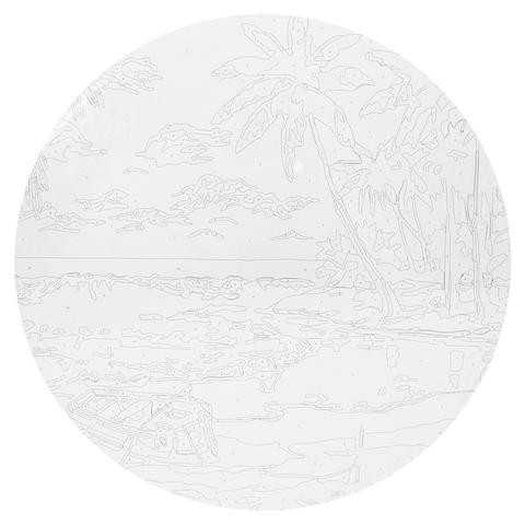 Tranh tô màu số hoá gỗ Colormate Beach B30cm