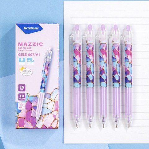Bút gel xóa được TL Gel E-007/V1 tím (10)