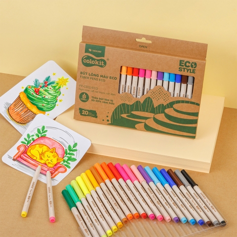 Bút lông màu TL Colokit Eco Style FP-C012/ECO 20 màu