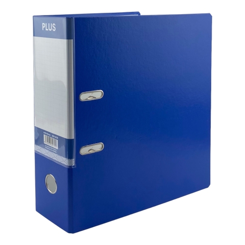 Bìa còng 1 mặt si Plus 800-V038  / 800-V039 9cm A4 xanh dương (20)