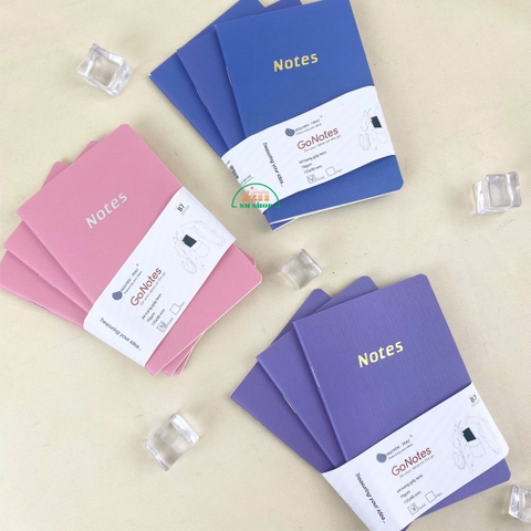 Bộ 3 sổ GoNotes NT GN-01 13.5x9cm 64 trang 70gsm
