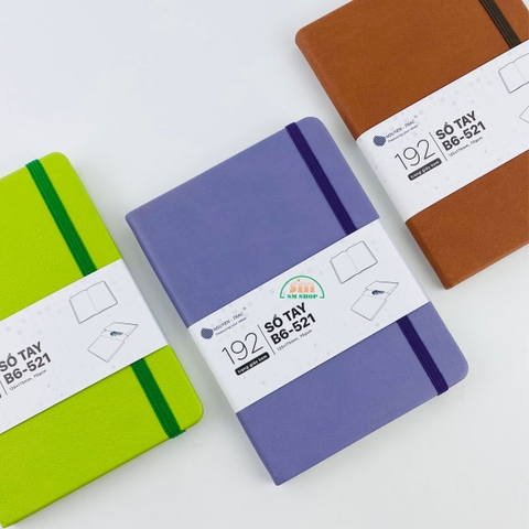 Sổ da NT E1T521/B6S 12.5x17.5cm 192 trang 70gsm