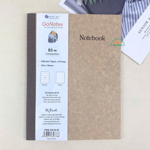 Sổ GoNotes NT GN-02 25x19cm 64 trang 70gsm