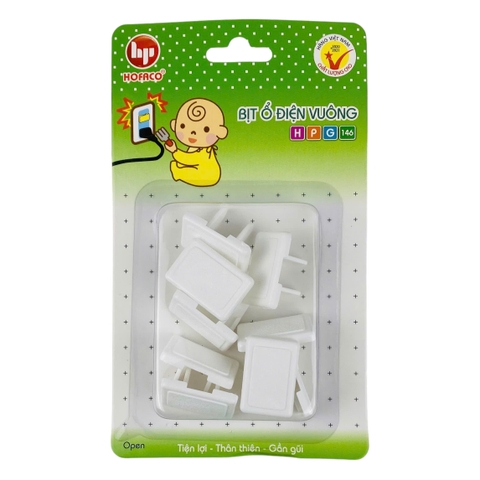 Bịt ổ điện vuông Hofaco HPG146 (10)