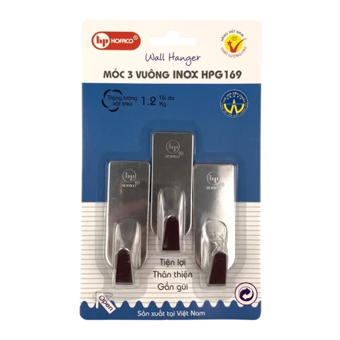 Móc dán tường inox Hofaco HPG169 (10)