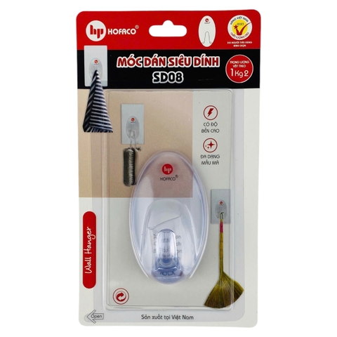 Móc dán tường Hofaco SD08 (10)