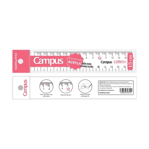 Thước thẳng Campus RL-EZM-A15 15cm (25)