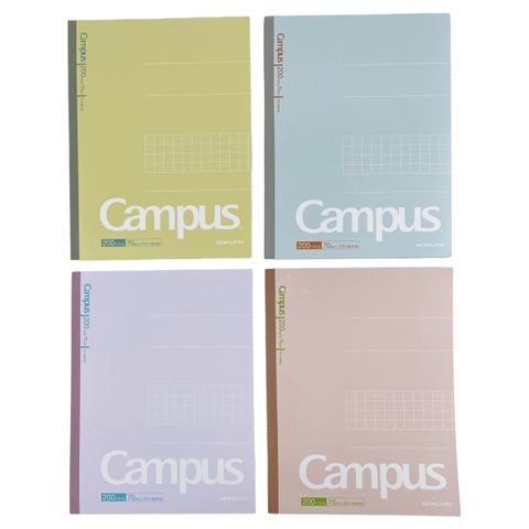 Tập Campus Kusumi 2 200 trang 70gsm 4 ly ngang (5/90)