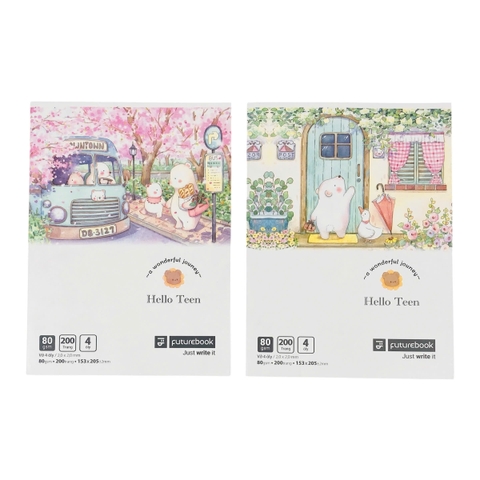 Tập FT Hello Teen 200 trang 80gsm 4 ô ly (5/50)