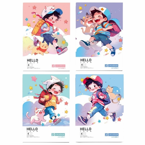 Tập FT Hello Teen 200 trang 80gsm 4 ô ly (5/50)