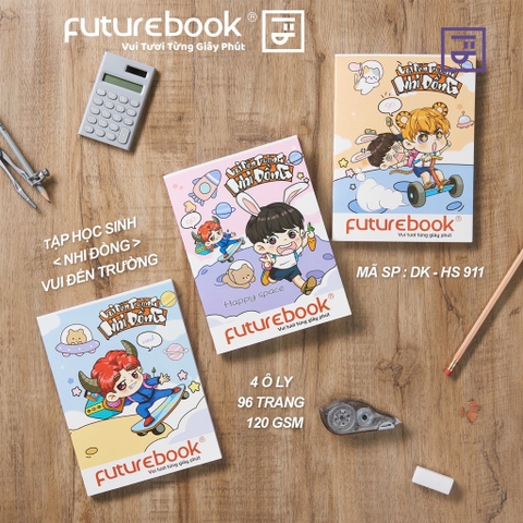 Tập FT Vui đến trường Nhi Đồng 96 trang 120gsm 4 ô ly (10/100)