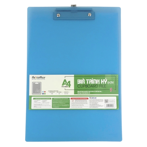 Bìa trình ký đơn nhựa TL Flexoffice FO-CB04 A4
