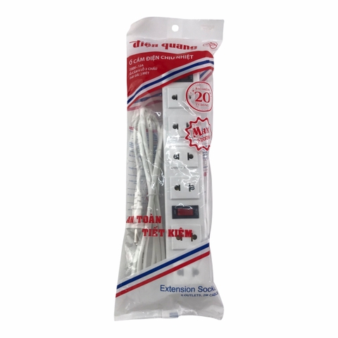 Ổ cắm điện ĐQ ĐQ 001A-01 6 lỗ 2 chấu