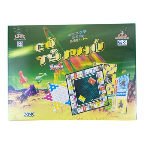 Cờ tỷ phú giấy 5 trong 1 LHT