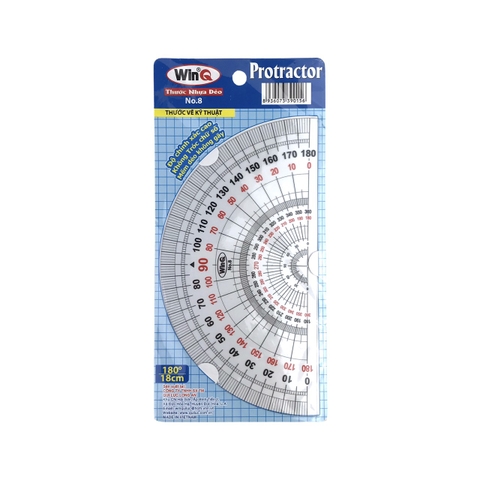 Thước đo độ Win No.8 180 độ (10/50)