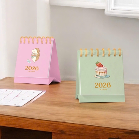 Lịch bàn LL 2026 9x10.7cm, Lịch để bàn, Lịch tam giác