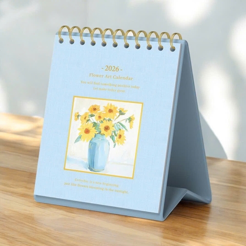 Lịch bàn LL 2026 13x17cm, Lịch để bàn, Lịch tam giác