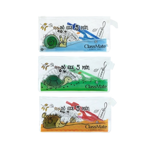 Bộ thước eke + compa chì bấm Classmate CL-RS104