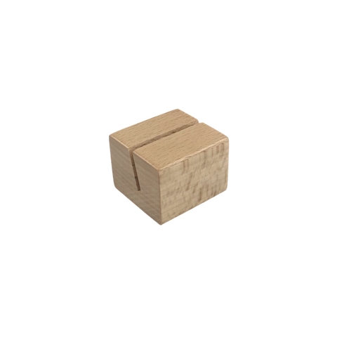 Đế gỗ Enter FG-09 40x30x25mm, Đế gỗ giữ Namecard, Giá đỡ kẹp ảnh mini, Kệ cài bàn đặt tiệc, Chân menu gỗ (20)