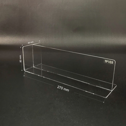 Kệ mica chữ T Enter TB103 270x80x80mm mica dày 2mm (20)