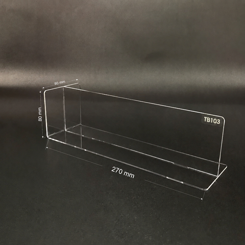 Kệ mica chữ T Enter TB103 270x80x80mm mica dày 2mm (20)