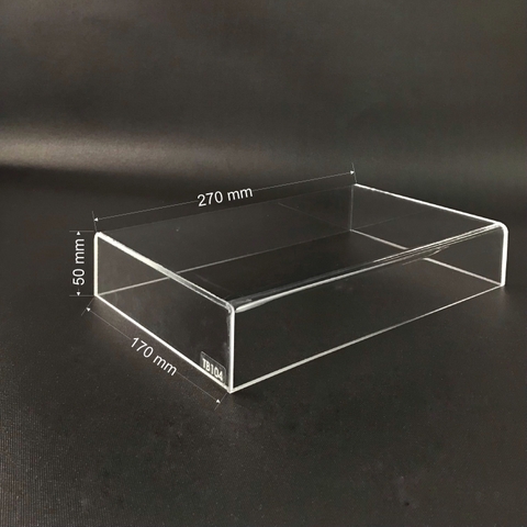 Hộp mica không nắp Enter TB104 270x170x50mm mica dày 3mm, Khay chia ngăn kéo hộc tủ, Khay nhựa đựng đồ dùng (10)