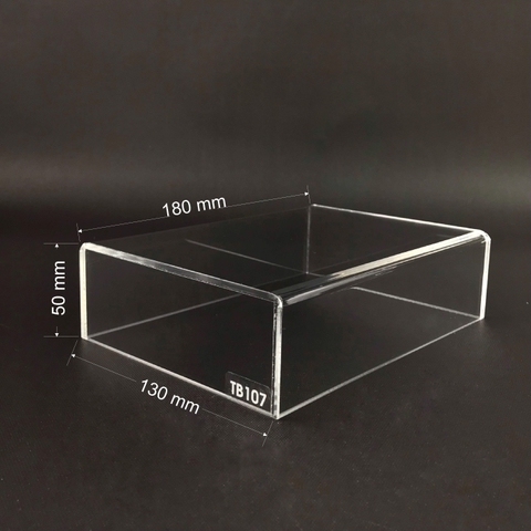 Hộp mica không nắp Enter TB107 180x130x50mm mica dày 3mm, Khay chia ngăn kéo hộc tủ, Khay nhựa đựng đồ dùng (10)