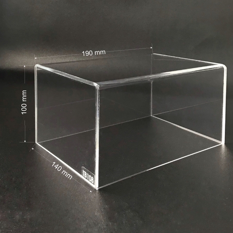 Hộp mica không nắp Enter TB108 190x140x100mm mica dày 3mm, Khay chia ngăn kéo hộc tủ, Khay nhựa đựng đồ dùng (10)