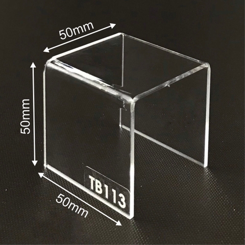 Kệ trưng bày mica 3 mặt uốn Enter TB113 50x50x50mm mica dày 2mm, Kệ livestream, Kệ mica chữ U trong suốt để đồ đa năng (20)