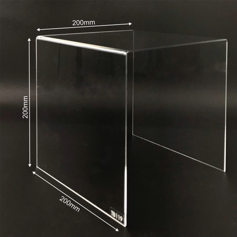 Kệ trưng bày mica 3 mặt uốn Enter TB119 200x200x200mm mica dày 2mm, Kệ livestream, Kệ mica chữ U trong suốt để đồ đa năng (20)