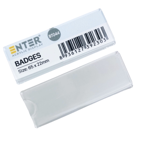 Phôi thẻ tên mica / bảng tên mica Enter BT044 / BT045 (10,50)