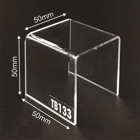 Kệ trưng bày mica 3 mặt uốn Enter TB133 50x50x50mm mica dày 3mm, Kệ livestream, Kệ mica chữ U trong suốt để đồ đa năng (20)