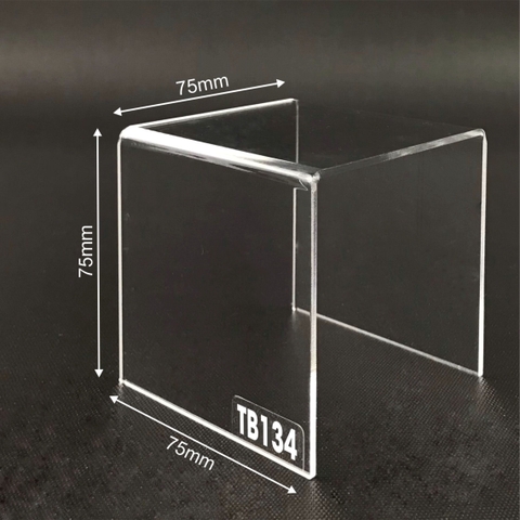 Kệ trưng bày mica 3 mặt uốn Enter TB134 75x75x75mm mica dày 3mm, Kệ livestream, Kệ mica chữ U trong suốt để đồ đa năng (20)