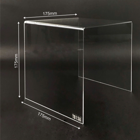 Kệ trưng bày mica 3 mặt uốn Enter TB138 175x175x175mm mica dày 3mm, Kệ livestream, Kệ mica chữ U trong suốt để đồ đa năng (20)