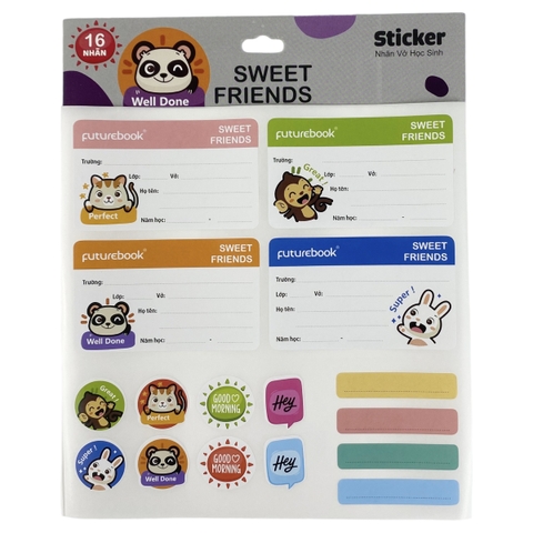 Nhãn tên kèm Sticker FT N101 / N103 75x45mm (50)