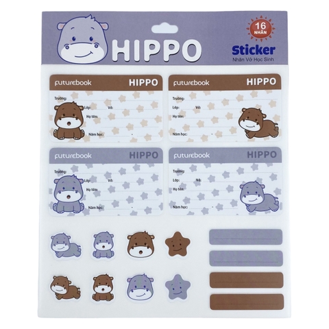 Nhãn tên FT Hippo N105 (50)