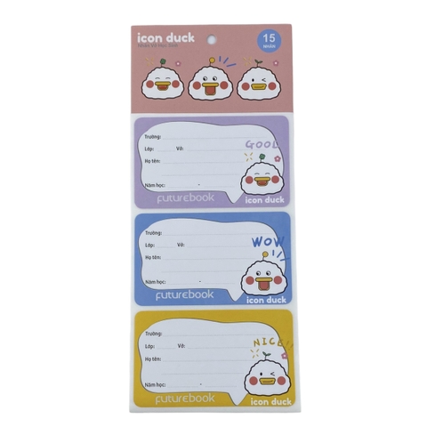 Nhãn tên FT icon duck N135 (50)