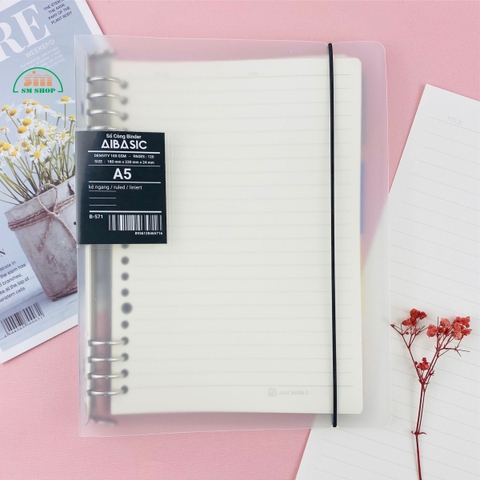 Sổ còng sắt FT B-571 18x23 120 trang 100gsm A5 ngang (25)