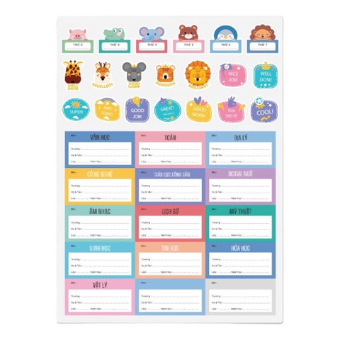 Nhãn tên FT sticker Happy N641 (50)