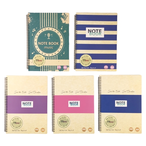 Sổ lò xo TT Notebook TTMT A4 200 trang (50)