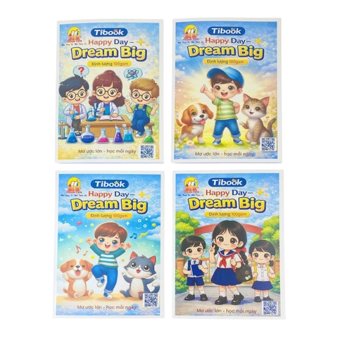 Tập TT Dream Big 96 trang 100gsm 4 ô ly (10/120), Vở, Văn phòng phẩm