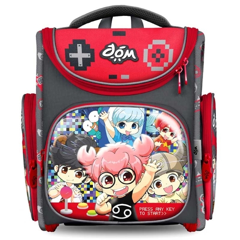 Balo chống gù Headfully Lớp Học Mật Ngữ Đóm Energetic Red A-BL11003