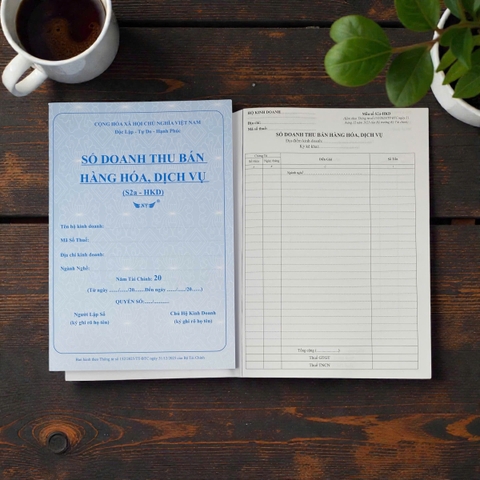 Sổ doanh thu bán hàng hoá, dịch vụ NY S2a-HKD (5/25)